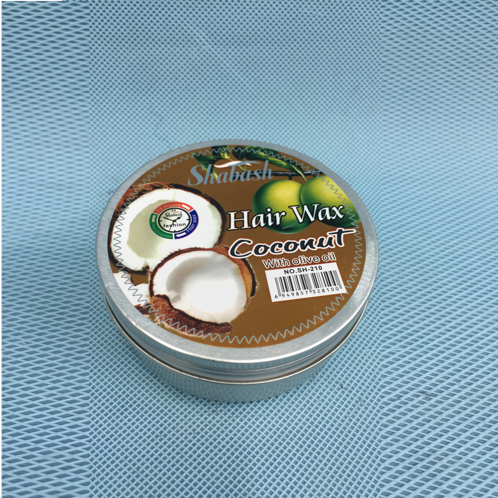 外贸英文出口 发蜡造型 hair wax 100克 铝盒植物精华 厂家直供
