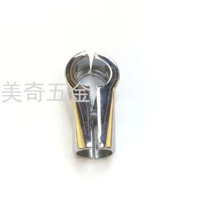 Stainless Steel Pipe Joint Reinforced Two-Way Connector Display Rack Shelf 360 ° Rotating Fastening Two-Way Connector