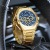 Brand Megir Megir Watch Men 316 Stainless Steel Hollowed Fashion Sports Timing Quartz Steel Timepiece 4220