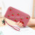 Popular Hot Sale New Cherry Long Wallet Women's Embroidered Korean Fashion Clutch Coin Purse with Card Slot Custom