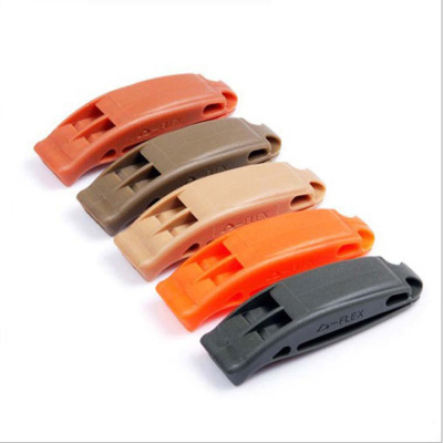 Dual Frequency Whistle Outdoor High Frequency Survival Whistle ABS Material Earthquake Relief Whistle