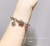 925 Silver Retro Distressed Strawberry Quartz Bracelet Bracelet Ins Special-Interest Design Personality All-Match Distressed