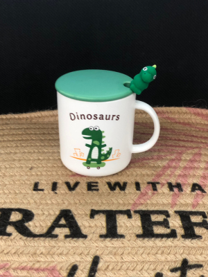 Hot Sale Cartoon Little Dinosaur Ceramic Water Cup Coffee Cup Mug Milk Cup Creative Cup