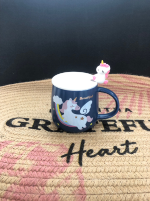 Hot Sale Cartoon Unicorn Ceramic Water Cup Coffee Cup Mug Milk Cup Creative Cup