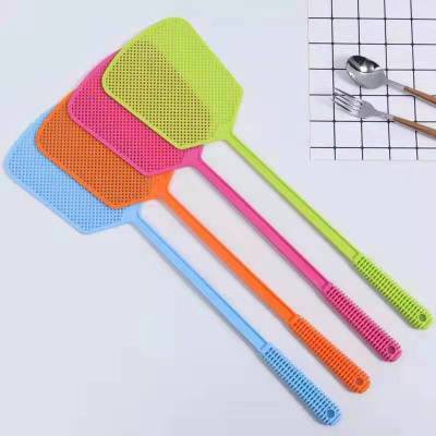 Swatter Mosquito Plastic Pat Non-Rotten Silicone Household Thicken and Lengthen Manual Flies Racket Durable Long Handle Mosquito Beating