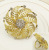 Hotel Golden Plating Napkin Ring Napkin Ring Alloy Flower Creative Napkin Ring Napkin Ring Factory Wholesale