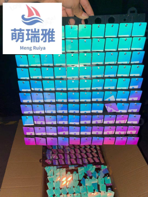 Dazzling Blue Pink Pneumatic Board Factory Direct Sales Lock Square Piece Instafamous Background Wall Billboard