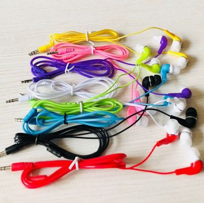 Fashion Colorful Transparent Crystal Cable Music Headset Gift Delivery 370 Gourd Head MP3 in-Ear Universal Earbuds