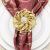 Hotel Golden Plating Napkin Ring Napkin Ring Alloy Flower Creative Napkin Ring Napkin Ring Factory Wholesale