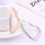 Korean Fashion Heart-Shaped Frosted Earrings Internet Hot Hot Sale Products White Steel Colors