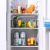 Simple Color Handle Storage Box Pet Food Transparent Fresh-Keeping Box Kitchen Fruit Bottle & Can Finishing Refrigerator Box