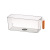 Simple Color Handle Storage Box Pet Food Transparent Fresh-Keeping Box Kitchen Fruit Bottle & Can Finishing Refrigerator Box