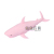 New Shark Vent Decompression Flour Ball Children's New Exotic Trick Shark Squeezing Toy Pressure Reduction Toy Wholesale
