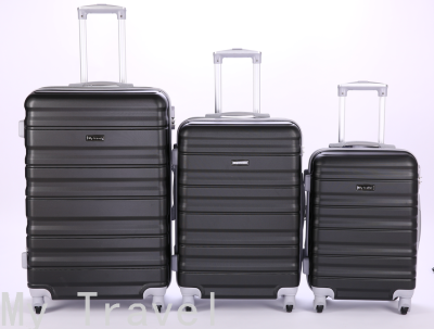 Luggage Suitcase, Trolley Case, Luggage ABS Zipper Three-Piece Luggage Set
