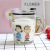 400ml Handle Glass Water Cup Ins Graduated Glass Milk Cup Creative Straw Glass Cup Children Household Cups