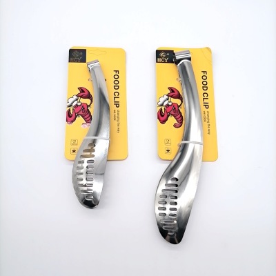 Factory Direct Sales Stainless Steel Clip Food Buffet Clip Kitchen Clip Barbecue Multi-Function Clip
