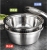 Stainless Steel Basin Three-Piece Set Rice Rinsing Sieve Seasoning Jar Slicer Vegetable Slicing Slicer Basin Kitchen Drain Washing Basin