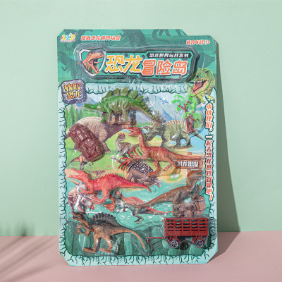 Simulated Dinosaur Models Hanging Board Toys Children DIY Play House Static Soft Rubber Dinosaur Board Decoration Factory Wholesale