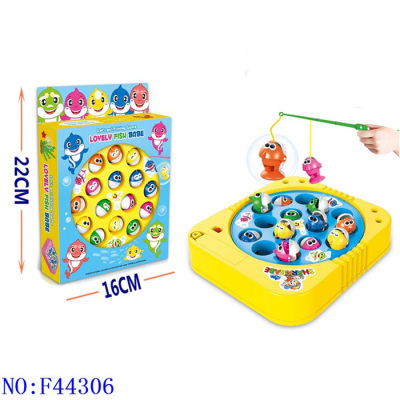 Magnetic Fishing Children's Electric Rotating Fishing Plate Fishing Toys Novelty Electronic Toys Cross-Border  F44306