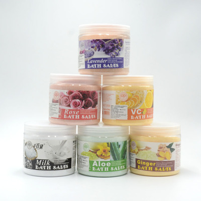 Lemon Rose Milk Bath Salts Gentle Cleaning Exfoliating Scrub Massage Incense Bath Canned Feet Bathing Salt Bath Salts G