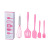 Silicone Five-Piece Kitchen Ware Set Integrated Silicone Scraper Egg Beater Slotted Turner Oil Brush Combination Baking Tool