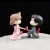 Valentine's Day Cake Doll Qixi Couple Kiss Decoration Love Proposal Mini Cake Card Bench Decoration