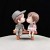 Valentine's Day Cake Doll Qixi Couple Kiss Decoration Love Proposal Mini Cake Card Bench Decoration