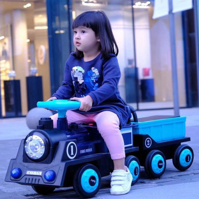Children's Electric Train Portable Tractor Toy Car Children Baby Net Red Car Rechargeable Four-Wheel Car