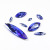 Dongzhou Crystal Blue Horse Eye Pointed Bottom Glass Diamond Jewelry Accessories DIY Manicure Jewelry