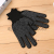 Labor Protection Gloves Not Easy to Wear Thin Anti-Slip Work Gloves Polyester Construction Site Protection Point Plastic Gloves Exposed Two Fingers