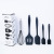 Silicone Five-Piece Kitchen Ware Set Integrated Silicone Scraper Egg Beater Slotted Turner Oil Brush Combination Baking Tool