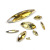 Factory Direct Supply Bright Crystal Golden Phantom Horse Eye Ornament Accessories DIY Diamond Scattered Beads