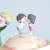 Valentine's Day Cake Doll Qixi Couple Kiss Decoration Love Proposal Mini Cake Card Bench Decoration