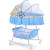 Small Shaker Newborn Children's Bed Cradle with Mosquito Net Comforter BB Bed with Roller Sleeping Basket Baby Bassinet