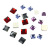 Bright Crystal DIY Clothing Ornament Stick-on Crystals Square Flat Bottom Glass Drill Color Manicures Decoration