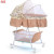 Small Shaker Newborn Children's Bed Cradle with Mosquito Net Comforter BB Bed with Roller Sleeping Basket Baby Bassinet