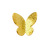 Internet Celebrity Ins Xiaohongshu Same Style DIY Nail Art Three-Dimensional Metal Bow Nail Jewelry Matte Gold Small Butterfly