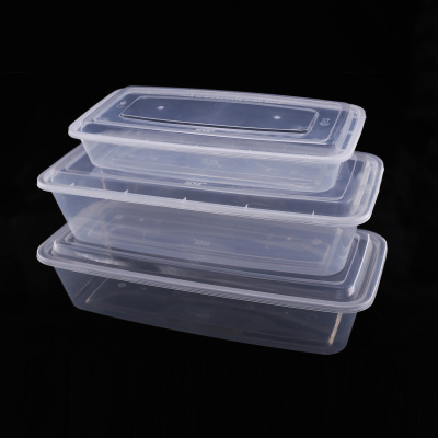 2000/3600/4000ml Rectangular Oversized Fish to-Go Box Grilled Fish Kebabs Lunch Box Disposable Lunch Box Super Long