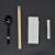 Disposable Chopstick Clamper Four-Piece Four-in-One Spoon Tissue Toothpick Set Kraft Paper Packaging Takeaway Tableware