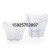 Disposable Dessert Cup Dessert Cup Cake Cup Ice Cream Cup Transparent Hexagonal Six-Petal Dessert PS Hard Plastic