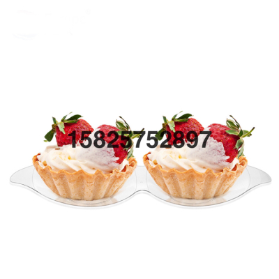 Disposable Dessert Cup Dessert Cup Cake Cup Ice Cream Cup Transparent Plastic 2-Hole Sauce Cup Dessert Cup PS Material