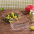 Fruit Container Disposable Tray Transparent Box Plastic Box Fresh Vegetable Box Rectangular Box Roast Duck to-Go Box 1813