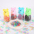  Child Bear Bottles Disposable Rubber Band Color Tie Hair Small Rubber Band Does Not Hurt Hair High 