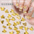 Internet Celebrity Ins Xiaohongshu Same Style DIY Nail Art Three-Dimensional Metal Bow Nail Jewelry Matte Gold Small Butterfly