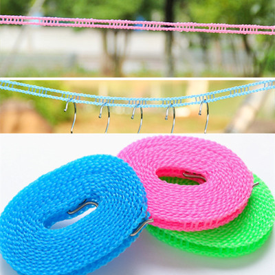 8 M 5 M Wind Proof Rope Non-Slip Clothesline Hang Clothes Quilt Rope Clothesline Outdoor Travel Portable Clothesline