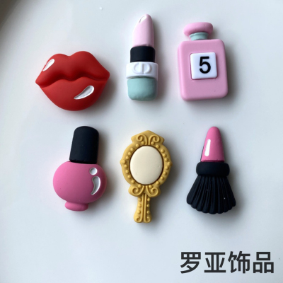 Resin Accessories Matte Cosmetics Accessories Simulation Lipstick Lips Nail Polish Accessories