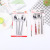 Factory Direct Sales Value round Head Pointed Second Spoon 19cm Steel Chopsticks Suction Card Set Stall Two Yuan Store Supply