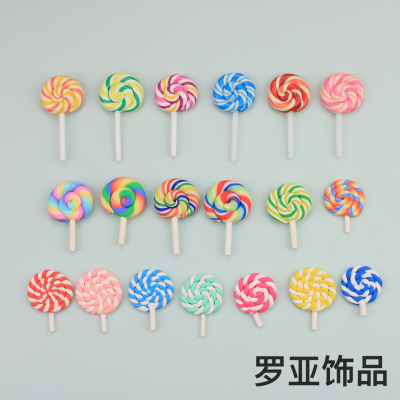 Polymer Clay Candy Toy Woven Simulation Lollipop