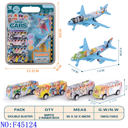 pull back car aircraft model mini toy kindergarten mall stall wholesale hot sale kids gift children‘s toys