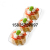 Three-Hole Transparent Dessert Western Point Wood Bran Mousse Jelly Baking Dessert Sanyuan Transparent Color PS Salad Dressing Material